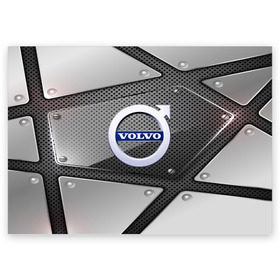 Поздравительная открытка с принтом VOLVO metalic 2018 в городе Новоалтайск, 100% бумага | плотность бумаги 280 г/м2, матовая, на обратной стороне линовка и место для марки
 | auto | automobile | car | carbon | machine | motor | motor car | sport car | volvo | автомашина | бренд | вольво | легковой автомобиль | марка | спортивный автомобиль | тачка