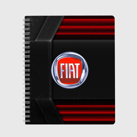 Тетрадь с принтом FIAT auto sport в городе Новоалтайск, 100% бумага | 48 листов, плотность листов — 60 г/м2, плотность картонной обложки — 250 г/м2. Листы скреплены сбоку удобной пружинной спиралью. Уголки страниц и обложки скругленные. Цвет линий — светло-серый
 | auto | automobile | car | carbon | fiat | machine | motor | motor car | sport car | автомашина | бренд | легковой автомобиль | марка | спортивный автомобиль | тачка | фиат