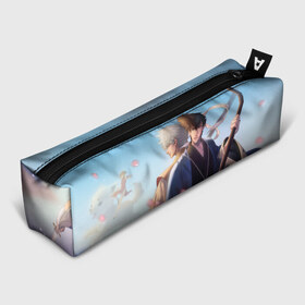 Пенал 3D с принтом Gintama в городе Новоалтайск, 100% полиэстер | плотная ткань, застежка на молнии | anime | gintama | kagura | sakata gintoki | аниме | гинтама
