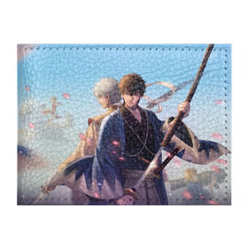 Обложка для студенческого билета с принтом Gintama в городе Новоалтайск, натуральная кожа | Размер: 11*8 см; Печать на всей внешней стороне | Тематика изображения на принте: anime | gintama | kagura | sakata gintoki | аниме | гинтама