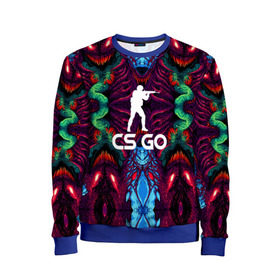 Детский свитшот 3D с принтом CS GO hyper beast collection в городе Новоалтайск, 100% полиэстер | свободная посадка, прямой крой, мягкая тканевая резинка на рукавах и понизу свитшота | скоростной зверь