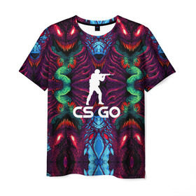 Мужская футболка 3D с принтом CS GO hyper beast collection в городе Новоалтайск, 100% полиэфир | прямой крой, круглый вырез горловины, длина до линии бедер | скоростной зверь