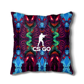 Подушка 3D с принтом CS GO hyper beast collection в городе Новоалтайск, наволочка – 100% полиэстер, наполнитель – холлофайбер (легкий наполнитель, не вызывает аллергию). | состоит из подушки и наволочки. Наволочка на молнии, легко снимается для стирки | скоростной зверь