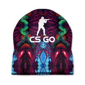 Шапка 3D с принтом CS GO hyper beast collection в городе Новоалтайск, 100% полиэстер | универсальный размер, печать по всей поверхности изделия | скоростной зверь