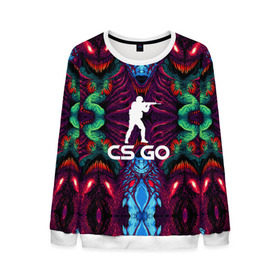 Мужской свитшот 3D с принтом CS GO hyper beast collection в городе Новоалтайск, 100% полиэстер с мягким внутренним слоем | круглый вырез горловины, мягкая резинка на манжетах и поясе, свободная посадка по фигуре | скоростной зверь