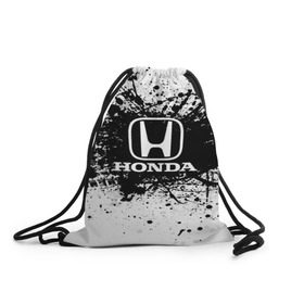 Рюкзак-мешок 3D с принтом Honda в городе Новоалтайск, 100% полиэстер | плотность ткани — 200 г/м2, размер — 35 х 45 см; лямки — толстые шнурки, застежка на шнуровке, без карманов и подкладки | Тематика изображения на принте: auto | automobile | car | carbon | honda | machine | motor | motor car | sport car | автомашина | бренд | легковой автомобиль | марка | спортивный автомобиль | тачка | хонда
