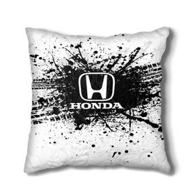 Подушка 3D с принтом Honda в городе Новоалтайск, наволочка – 100% полиэстер, наполнитель – холлофайбер (легкий наполнитель, не вызывает аллергию). | состоит из подушки и наволочки. Наволочка на молнии, легко снимается для стирки | auto | automobile | car | carbon | honda | machine | motor | motor car | sport car | автомашина | бренд | легковой автомобиль | марка | спортивный автомобиль | тачка | хонда