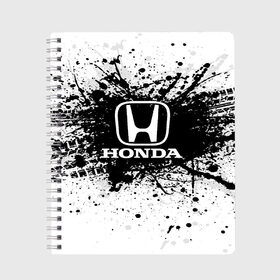 Тетрадь с принтом Honda в городе Новоалтайск, 100% бумага | 48 листов, плотность листов — 60 г/м2, плотность картонной обложки — 250 г/м2. Листы скреплены сбоку удобной пружинной спиралью. Уголки страниц и обложки скругленные. Цвет линий — светло-серый
 | auto | automobile | car | carbon | honda | machine | motor | motor car | sport car | автомашина | бренд | легковой автомобиль | марка | спортивный автомобиль | тачка | хонда
