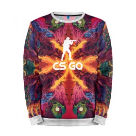 Мужской свитшот 3D с принтом CS GO hyper beast в городе Новоалтайск, 100% полиэстер с мягким внутренним слоем | круглый вырез горловины, мягкая резинка на манжетах и поясе, свободная посадка по фигуре | hyper beast | кс го | скоростной зверь