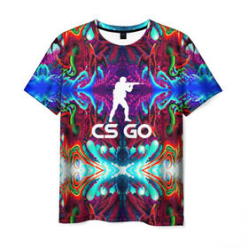 Мужская футболка 3D с принтом CS GO HYPER BEAST в городе Новоалтайск, 100% полиэфир | прямой крой, круглый вырез горловины, длина до линии бедер | Тематика изображения на принте: hyper beast | кс го | скоростной зверь