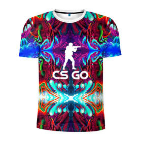 Мужская футболка 3D спортивная с принтом CS GO HYPER BEAST в городе Новоалтайск, 100% полиэстер с улучшенными характеристиками | приталенный силуэт, круглая горловина, широкие плечи, сужается к линии бедра | Тематика изображения на принте: hyper beast | кс го | скоростной зверь