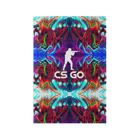 Обложка для паспорта матовая кожа с принтом CS GO HYPER BEAST в городе Новоалтайск, натуральная матовая кожа | размер 19,3 х 13,7 см; прозрачные пластиковые крепления | Тематика изображения на принте: hyper beast | кс го | скоростной зверь