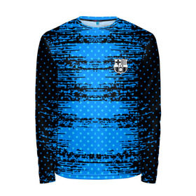 Мужской лонгслив 3D с принтом Barcelona sport uniform в городе Новоалтайск, 100% полиэстер | длинные рукава, круглый вырез горловины, полуприлегающий силуэт | football | soccer | барселона