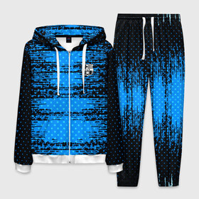 Мужской костюм 3D с принтом Barcelona sport uniform в городе Новоалтайск, 100% полиэстер | Манжеты и пояс оформлены тканевой резинкой, двухслойный капюшон со шнурком для регулировки, карманы спереди | Тематика изображения на принте: football | soccer | барселона