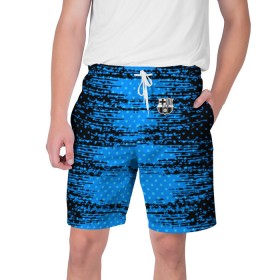 Мужские шорты 3D с принтом Barcelona sport uniform в городе Новоалтайск,  полиэстер 100% | прямой крой, два кармана без застежек по бокам. Мягкая трикотажная резинка на поясе, внутри которой широкие завязки. Длина чуть выше колен | Тематика изображения на принте: football | soccer | барселона