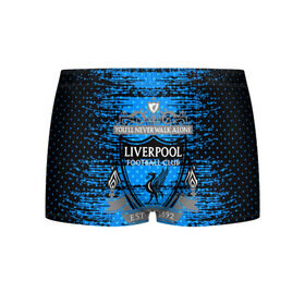 Мужские трусы 3D с принтом Liverpool sport uniform в городе Новоалтайск, 50% хлопок, 50% полиэстер | классическая посадка, на поясе мягкая тканевая резинка | Тематика изображения на принте: football | soccer | ливерпуль