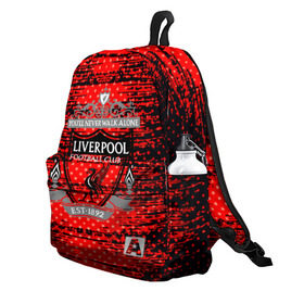 Рюкзак 3D с принтом Liverpool sport uniform в городе Новоалтайск, 100% полиэстер | лямки с регулируемой длиной, сверху петелька, чтобы рюкзак можно было повесить на вешалку. Основное отделение закрывается на молнию, как и внешний карман. Внутри два дополнительных кармана, один из которых закрывается на молнию. По бокам два дополнительных кармашка | Тематика изображения на принте: football | soccer | ливерпуль