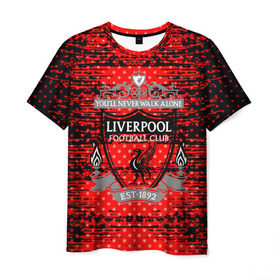 Мужская футболка 3D с принтом Liverpool sport uniform в городе Новоалтайск, 100% полиэфир | прямой крой, круглый вырез горловины, длина до линии бедер | Тематика изображения на принте: football | soccer | ливерпуль