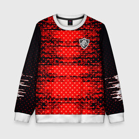 Детский свитшот 3D с принтом FLUMINENSE sport uniform в городе Новоалтайск, 100% полиэстер | свободная посадка, прямой крой, мягкая тканевая резинка на рукавах и понизу свитшота | football | soccer