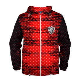 Мужская ветровка 3D с принтом FLUMINENSE sport uniform в городе Новоалтайск, 100% полиэстер | подол и капюшон оформлены резинкой с фиксаторами, два кармана без застежек по бокам, один потайной карман на груди | football | soccer