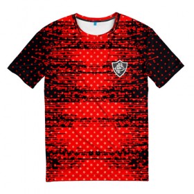 Мужская футболка 3D с принтом FLUMINENSE sport uniform в городе Новоалтайск, 100% полиэфир | прямой крой, круглый вырез горловины, длина до линии бедер | Тематика изображения на принте: football | soccer