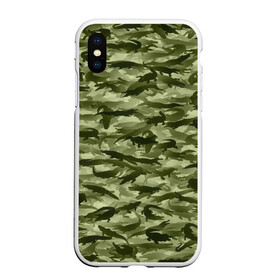 Чехол для iPhone XS Max матовый с принтом Камуфляж с крокодилами в городе Новоалтайск, Силикон | Область печати: задняя сторона чехла, без боковых панелей | аллигатор | африка | болото | животные | кайман | крокодил | милитари | паттерн | проесмыкающиеся | хаки | хищники