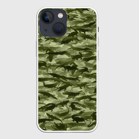 Чехол для iPhone 13 mini с принтом Камуфляж с крокодилами в городе Новоалтайск,  |  | аллигатор | африка | болото | животные | кайман | крокодил | милитари | паттерн | проесмыкающиеся | хаки | хищники