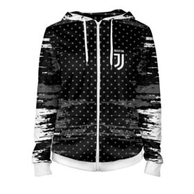 Женская толстовка 3D на молнии с принтом Juventus abstract collection в городе Новоалтайск, 100% полиэстер | длина до линии бедра, манжеты и пояс оформлены мягкой тканевой резинкой, двухслойный капюшон со шнурком для регулировки, спереди молния, по бокам два кармана | football | soccer | ювентус