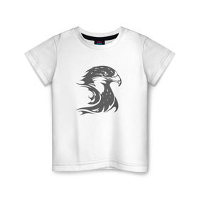 Детская футболка хлопок с принтом Орел 2 в городе Новоалтайск, 100% хлопок | круглый вырез горловины, полуприлегающий силуэт, длина до линии бедер | орел | пламя | тату