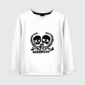 Детский лонгслив хлопок с принтом Green Day в городе Новоалтайск, 100% хлопок | круглый вырез горловины, полуприлегающий силуэт, длина до линии бедер | american | day | green | idiot | альтернативный | американ | билли джо армстронг | греен | грин | группа | дай | дей | зелёный день | майк дёрнт | музыка | панк | поп | поппанк | рок | тре кул