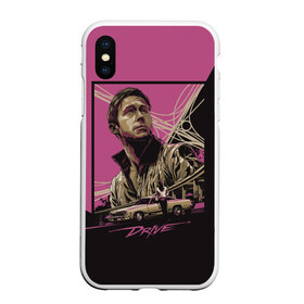 Чехол для iPhone XS Max матовый с принтом Drive в городе Новоалтайск, Силикон | Область печати: задняя сторона чехла, без боковых панелей | Тематика изображения на принте: ryan gosling | драйв | райан гослинг