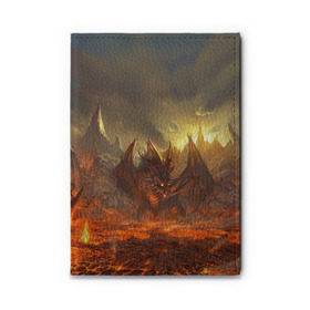 Обложка для автодокументов с принтом Fire Dragon в городе Новоалтайск, натуральная кожа |  размер 19,9*13 см; внутри 4 больших “конверта” для документов и один маленький отдел — туда идеально встанут права | goddess of destruction | line age | line age ii | lineage ii | линейка