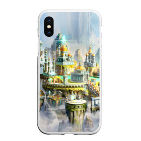 Чехол для iPhone XS Max матовый с принтом Город в небе в городе Новоалтайск, Силикон | Область печати: задняя сторона чехла, без боковых панелей | heroes of might and magic | герои