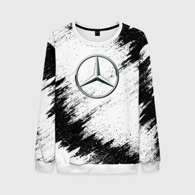 Мужской свитшот 3D с принтом Mercedes в городе Новоалтайск, 100% полиэстер с мягким внутренним слоем | круглый вырез горловины, мягкая резинка на манжетах и поясе, свободная посадка по фигуре | Тематика изображения на принте: mercedes | мерседес