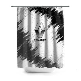 Штора 3D для ванной с принтом Renault в городе Новоалтайск, 100% полиэстер | плотность материала — 100 г/м2. Стандартный размер — 146 см х 180 см. По верхнему краю — пластиковые люверсы для креплений. В комплекте 10 пластиковых колец | auto | car | race | renault | авто | гонки | краска | краски | марка | машина | рено