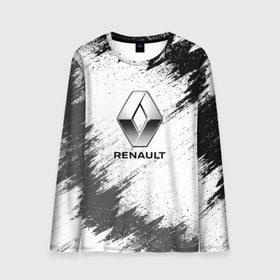 Мужской лонгслив 3D с принтом Renault в городе Новоалтайск, 100% полиэстер | длинные рукава, круглый вырез горловины, полуприлегающий силуэт | Тематика изображения на принте: auto | car | race | renault | авто | гонки | краска | краски | марка | машина | рено