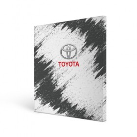 Холст квадратный с принтом TOYOTA в городе Новоалтайск, 100% ПВХ |  | auto | car | race | toyota | авто | гонки | краска | краски | марка | машина | тойота