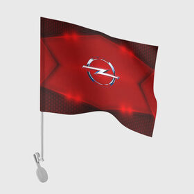 Флаг для автомобиля с принтом Opel SPORT в городе Новоалтайск, 100% полиэстер | Размер: 30*21 см | auto | automobile | car | carbon | machine | motor | motor car | opel | sport car | автомашина | бренд | легковой автомобиль | марка | спортивный автомобиль | тачка