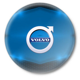 Значок с принтом Volvo SPORT в городе Новоалтайск,  металл | круглая форма, металлическая застежка в виде булавки | auto | automobile | car | carbon | machine | motor | motor car | sport car | volvo | автомашина | бренд | вольво | легковой автомобиль | марка | спортивный автомобиль | тачка