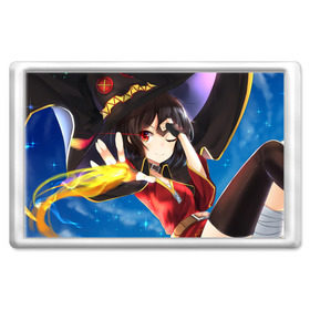 Магнит 45*70 с принтом Megumin в городе Новоалтайск, Пластик | Размер: 78*52 мм; Размер печати: 70*45 | Тематика изображения на принте: aqua | darkness | kono subarashii | konosuba | megumin | этот замечательный мир