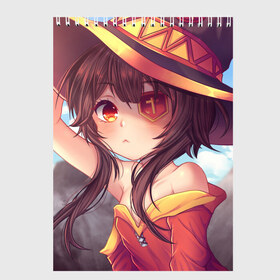 Скетчбук с принтом KonoSuba в городе Новоалтайск, 100% бумага
 | 48 листов, плотность листов — 100 г/м2, плотность картонной обложки — 250 г/м2. Листы скреплены сверху удобной пружинной спиралью | aqua | darkness | kono subarashii | konosuba | megumin | этот замечательный мир