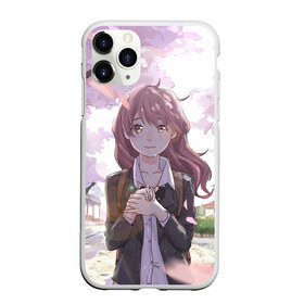 Чехол для iPhone 11 Pro Max матовый с принтом A Silent Voice в городе Новоалтайск, Силикон |  | Тематика изображения на принте: a silent voice | anime | koe no katachi | shouko nishimiya | shouya ishida | аниме | форма голоса