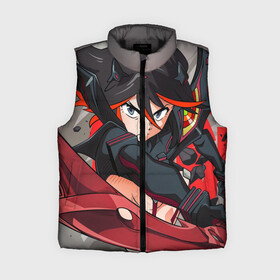Женский жилет утепленный 3D с принтом Рюко в городе Новоалтайск,  |  | anime | kill la kill | ryuko matoi | аниме | круши кромсай | рюко матой | убей | умри