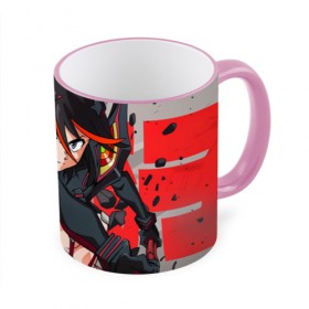 Кружка 3D с принтом Рюко в городе Новоалтайск, керамика | ёмкость 330 мл | anime | kill la kill | ryuko matoi | аниме | круши кромсай | рюко матой | убей | умри