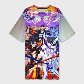 Платье-футболка 3D с принтом Kill La Kill полный набор в городе Новоалтайск,  |  | anime | kill la kill | ryuko matoi | аниме | круши кромсай | рюко матой | убей | умри