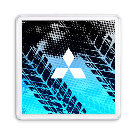 Магнит 55*55 с принтом Mitsubishi sport auto motors в городе Новоалтайск, Пластик | Размер: 65*65 мм; Размер печати: 55*55 мм |  машина | марка | митсубиси