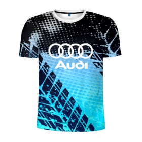 Мужская футболка 3D спортивная с принтом Audi sport auto motors в городе Новоалтайск, 100% полиэстер с улучшенными характеристиками | приталенный силуэт, круглая горловина, широкие плечи, сужается к линии бедра | audi | auto | automobile | car | carbon | machine | motor | motor car | sport car | автомашина | ауди | бренд | легковой автомобиль | марка | спортивный автомобиль | тачка
