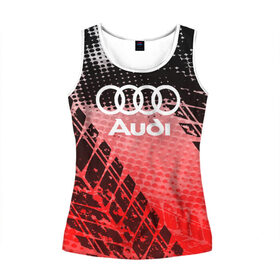 Женская майка 3D с принтом Audi sport auto motors в городе Новоалтайск, 100% полиэстер | круглая горловина, прямой силуэт, длина до линии бедра | audi | auto | automobile | car | carbon | machine | motor | motor car | sport car | автомашина | ауди | бренд | легковой автомобиль | марка | спортивный автомобиль | тачка