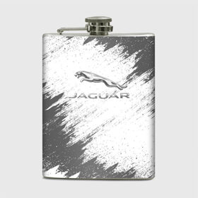 Фляга с принтом JAGUAR в городе Новоалтайск, металлический корпус | емкость 0,22 л, размер 125 х 94 мм. Виниловая наклейка запечатывается полностью | auto | car | jaguar | race | авто | гонки | краска | краски | марка | машина | ягуар
