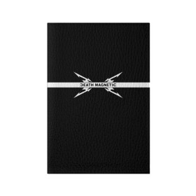 Обложка для паспорта матовая кожа с принтом Death magnetic, Metallica в городе Новоалтайск, натуральная матовая кожа | размер 19,3 х 13,7 см; прозрачные пластиковые крепления | Тематика изображения на принте: m | metallica | группа | джеймс хэтфилд | кирк хэмметт | ларс ульрих | метал | металика | металлика | миталика | музыка | роберт трухильо | рок | трэш | трэшметал | хард | хардрок | хеви | хевиметал